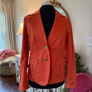 Orange Talbots size 6 blazer